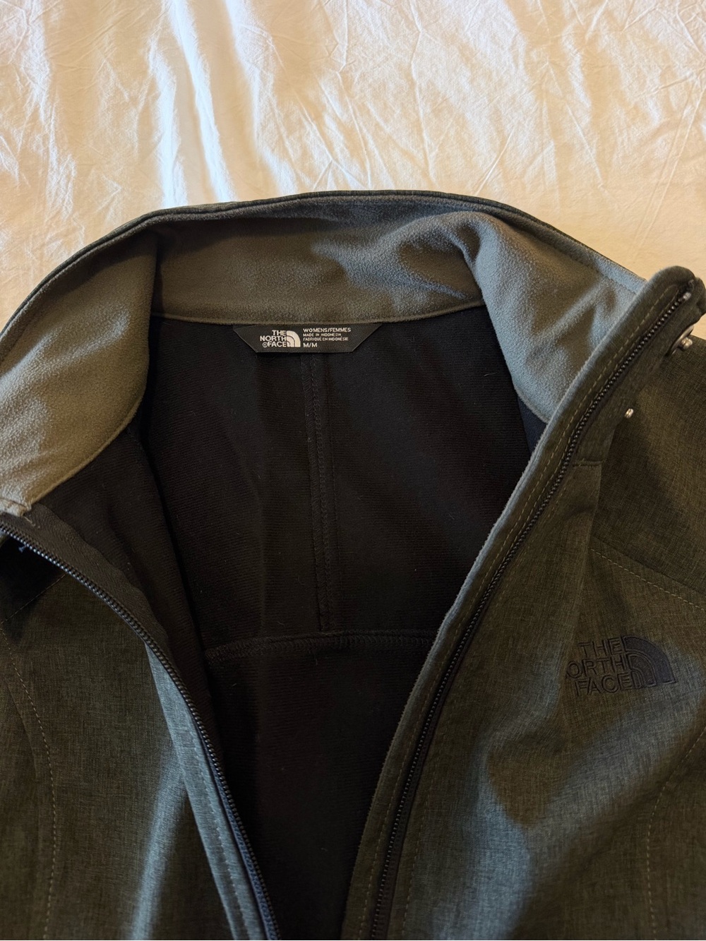 The North Face WindWall Women’s Full Zip Collared Jacket Long Sleeve Gray M - Picture 4 of 8